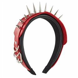 Leder-Stirnband, Nieten-Stirnband, Punk-Stirnband, Stachel-Stirnband, Gothic-Tiaras, Steampunk, Rock-Stirnband für Herren, Spiked-Stirnband, Gothic-Tiaras von SCUDGOOD