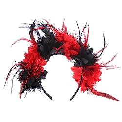 Modischer Mehrfarbiger Simulierter Blumen Haarreifen Halloween Stirnband Bühne Hochzeit Party Damen Styling Stirnband Niedliche Stirnbänder Für Frauen Niedliche Blumendekor Stirnbänder von SCUDGOOD