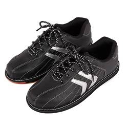 SDEQA Bowlingschuhe Herren Damen Leichter Trainer Bowlingschuhe rutschfest Und Bequem,Schwarz,38 EU von SDEQA