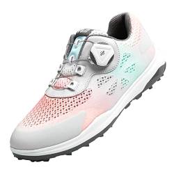 SDEQA Golfschuhe für Damen wasserdichte Spikeless Golf Trainer Snearkers Extra Weite Passform,A,39 EU von SDEQA