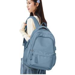 Schulrucksack Mädchen Teenager Schulranzen Rucksack Damen 14 Zoll Laptop Rucksack Leichter schultasche Hochschule Campus Rucksack Nylon Wasserdicht Lässig Arbeitsreise Tagesrucksack(Königsblau) von SEAFEW