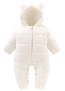 SEAUR Baby Overall Winter 0-12 Monate Junge Mädchen Strampler Neugeborene Baby Schneeanzug Dick Warm - 0-3 Monate - Gr.66 von SEAUR