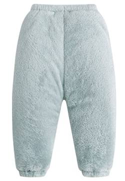 SEAUR Baby Winter Pumphose Fleece Gefüttert Winterhose Flauschig Haushose Warm Kleinkind Dick Thermohose Schneehose Skihose - Blau - 90(74/80) von SEAUR