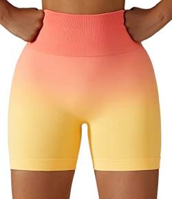 SEAUR Damen Hohe Taille Nahtlose Leggings Blickdichte Hosen Elastisch Atmungsaktiv Shorts für Pilates Tranning Radfahren von SEAUR