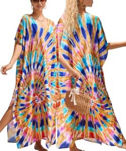 SEAUR Damen Kaftan Strandkleid Elegante Lange Sommer Boho Maxikleid Bikini Cover Ups von SEAUR