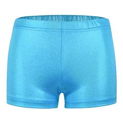 SEAUR Mädchen Shorts Metallic Glänzend Turnshorts Kinder Tanzshorts Ballett Gymnastik Tanz Yoga Sportshorts Hot Pants - 9-10 Jahre von SEAUR