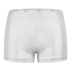 SEAUR Mädchen Shorts Tanz Gymnastik Yoga Sportshorts Kinder Turnshorts Tanzshorts Metallic Glänzend Hot Pants - 11-12 Jahre von SEAUR