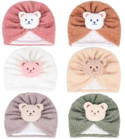 SEAUR Neugeborene Mütze Turban Baby Mädchen Jungen 0-12 Monate Newborn Beanie Hut Süß Stretch Turbanmützen Babymütze von SEAUR