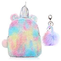 SEDEX Einhorn Rucksack Kinderrucksack Mädchen Reisen Einhorn Freizeit Rucksack Schüler Rucksack Süßes Muster Schule Bücher Tasche Einhörner Sachen mit Schlüsselanhänger von SEDEX