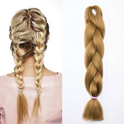 Braids Extensions Flechten Hair Extensions Crochet Haar Kunsthaar Kanekalon Colorful 1pcs-24"-100g Honigblond von SEGO