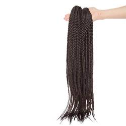 SEGO Häkeln Zöpfe Braid Extensions Afro Twist Crochet Flechten Synthetic Haarverlängerungen Haarteil 24 Strähnen/Packung Mittel braun von SEGO