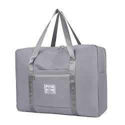 SEJAS Reisetasche, Overnight Weekend, Handgepäck für Damen, Wasserfest Handtasche für Sport & Reisen (Grey,M) von SEJAS