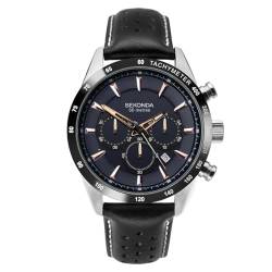 SEKONDA 1700 Men's Black Chronograph Watch von SEKONDA