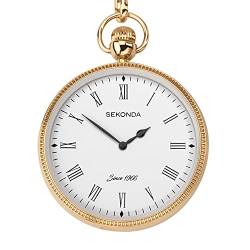 Sekonda Herren-Taschenuhr, IP-Legierung, goldfarben, 1793.30 von SEKONDA