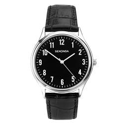 Sekonda Herren analog Quarz Uhr mit Leder Armband 1777 von SEKONDA