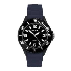 Sekonda Unisex-Erwachsene Analog Japanisches Quarzwerk Uhr mit Silikon Armband 30188 von SEKONDA