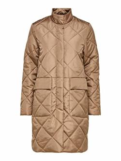 SELECTED FEMME BLACK Damen SLFNADDY Quilted Coat B NOOS Mantel, Caribou, 38 von SELECTED FEMME BLACK