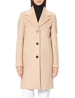 SELECTED FEMME BLACK Damen SLFNEW SASJA Wool Coat B Mantel, Beige/Pattern:Melange, 36 von SELECTED FEMME