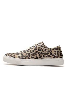SELECTED FEMME Damen SFDONNA Leopard Sneaker, Mehrfarbig (Sand), 38 EU von SELECTED FEMME