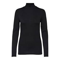 SELECTED FEMME Damen SLFMANDY LS B NOOS High Neck Shirt, Black, XS (5er Pack) von SELECTED FEMME