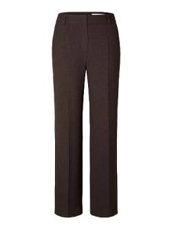 SELECTED FEMME Damen SLFRITA MW Wide Pant Mel NOOS Stoffhose, Java/Pattern:Melange, 36W x 32L von SELECTED FEMME