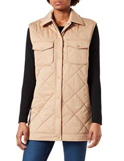 SELECTED FEMME Damen SLFTINNA Long Quilted Vest B NOOS Steppweste, Tannin, 38 von SELECTED FEMME