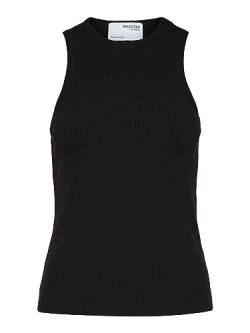 SELECTED FEMME Damen Slfanna O-neck Tank Noos Top, Schwarz, XS EU von SELECTED FEMME