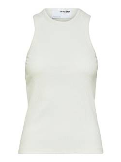 SELECTED FEMME Damen Slfanna O-neck Tank Noos Top, Snow White, M EU von SELECTED FEMME