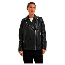 SELECTED FEMME Damen Slfmadison Leather Jacket Noos Lederjacke, Schwarz, 42 EU von SELECTED FEMME