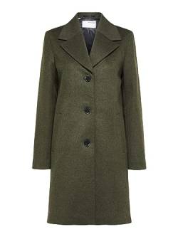 SELECTED FEMME Damen Slfnew Sasja Wool Coat B Noos Mantel, Ivy Green, 40 EU von SELECTED FEMME