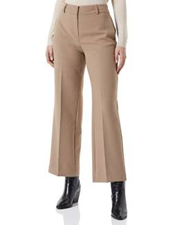 SELECTED FEMME Damen Slfrita Mw Wide Pant Camel Mlg N Noos, Camel/Detail:melange, 34W / 32L von SELECTED FEMME