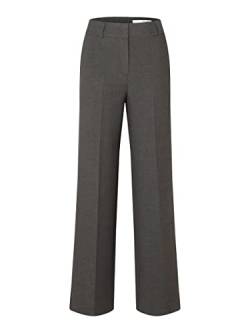 SELECTED FEMME Damen Slfrita Mw Wide Pant Dgm N Noos, Dark Grey Melange, 40W / 30L von SELECTED FEMME