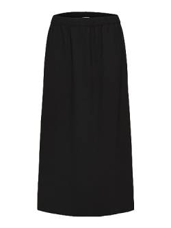 SELECTED FEMME Damen Slftinni-relaxed Mw Midi Skirt B Noos Rock, Schwarz, 42 EU von SELECTED FEMME