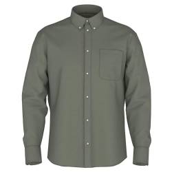 SELETED HOMME Herren SLHREGRICK-OX Shirt LS NOOS Langarmhemd, Vetiver/Detail:Mixed Bok Choy, M von SELECTED FEMME