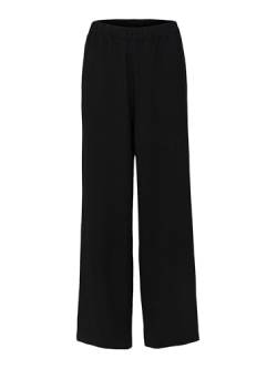 Selected Damen Weit Geschnittene Stoffhose Schlupf Marlene Hose Culotte Palazzo Pants SLFTINNI-Relaxed, Farben:Schwarz-2, Größe:38W / 32L, Z-Länge:L32 von SELECTED FEMME