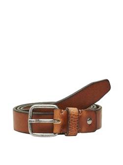 SELECTED HOMME BLACK Herren SLHHENRY Leather Belt B NOOS Gürtel, Cognac, 85 von SELECTED HOMME BLACK