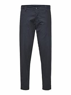 SELECTED HOMME WHITE Herren Slhslimtapered york broek W Noos Hose, Dark Sapphire/Detail:structure, 32W / 32L EU von SELECTED HOMME WHITE