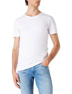 SELECTED HOMME 16071775 SLHMORGAN SS O-Neck Tee W NOOS, 179651BRIGHT White, L von SELECTED HOMME