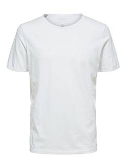 SELECTED HOMME 16071775 SLHMORGAN SS O-Neck Tee W NOOS, 179651BRIGHT White, S von SELECTED HOMME