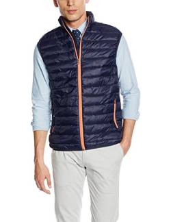 SELECTED HOMME Herren SHXSIMPLE Vest Weste, Blau (Navy Blazer Detail:Zipper-Coral), Large von SELECTED HOMME