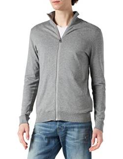 SELECTED HOMME Herren SLHBERG Full Zip Cardigan B NOOS 16074688, Medium Grey Melange, XXL von SELECTED HOMME