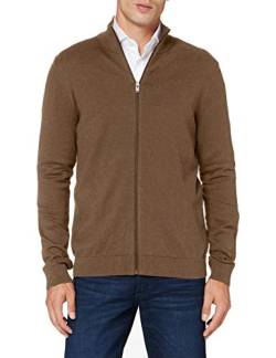 SELECTED HOMME Herren SLHBERG Full Zip Cardigan B NOOS 16074688, Teak/Melange, XXL von SELECTED HOMME