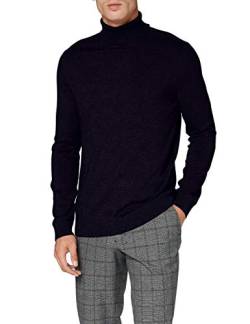 SELECTED HOMME Herren SLHBERG ROLL Neck B NOOS 16074684, Navy Blazer/Melange, L von SELECTED HOMME