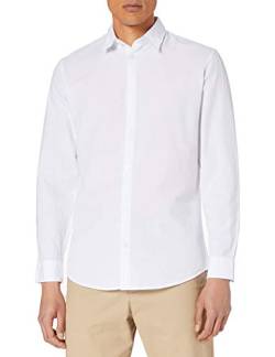 SELECTED HOMME Herren SLHSLIMNEW-Linen Shirt LS W NOOS Hemd, White, S von SELECTED HOMME