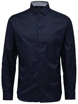 SELECTED HOMME Herren Shdonenew-mark Shirt Ls Noos Businesshemd, Navy Blazer, S EU von SELECTED HOMME