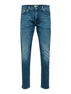 SELECTED HOMME Herren Slh175-slimleon 31601 M.blue Soft W Noos Jeanshose, Medium Blue Denim, 31W 32L EU von SELECTED HOMME