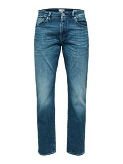 SELECTED HOMME Herren Slh196-straightscott 31601 M.blue W Noos Jeanshose, Medium Blue Denim, 34W / 32L EU von SELECTED HOMME