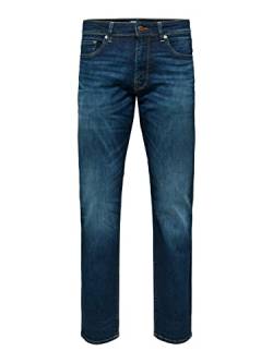 SELECTED HOMME Herren Slh196-straightscott 31604 D.blue W Noos, Dark Blue Denim, 33W / 32L von SELECTED HOMME