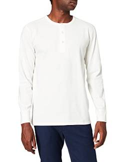 SELECTED HOMME Herren Slhbaker Split Neck Tee U Noos Henley, Egret, M EU von SELECTED HOMME