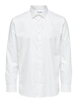 SELECTED HOMME Herren Slhregethan Shirt Ls Classic B Noos Hemd, Bright White, XXL EU von SELECTED HOMME